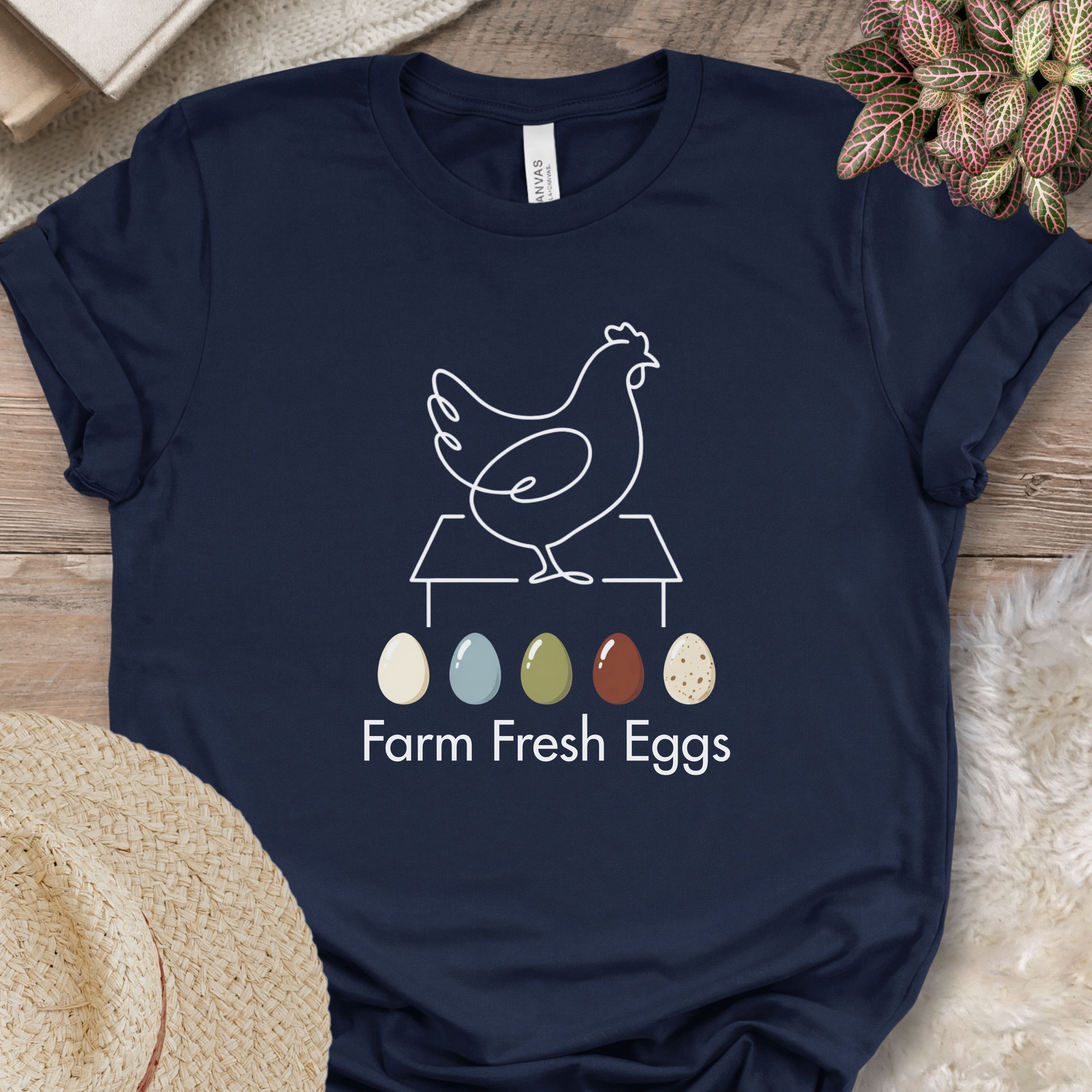 Farm Fresh Eggs Chicken Tee
