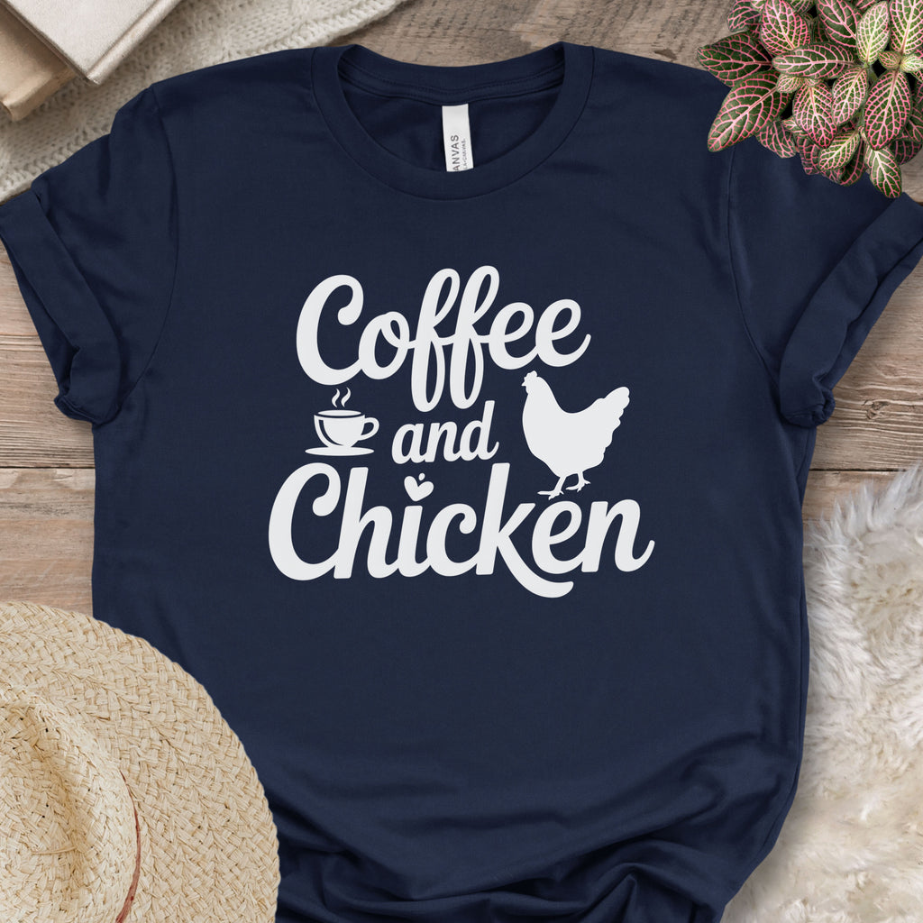 Caffeine and Chickens Tee