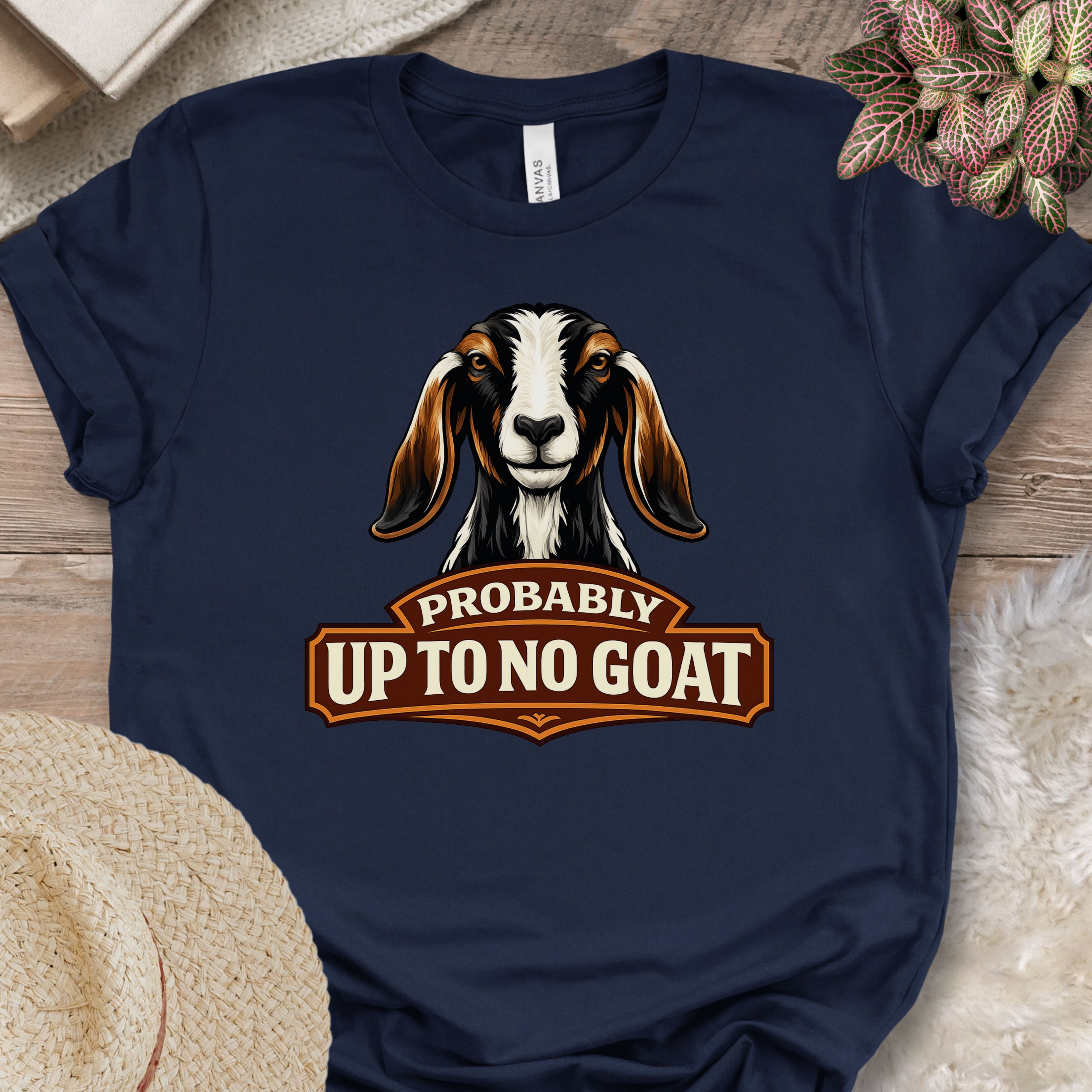 Confident Goat Farm Humor Shirt