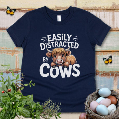 Funny Highland Cow Kids T-Shirt for Cow-Loving Boys & Girls