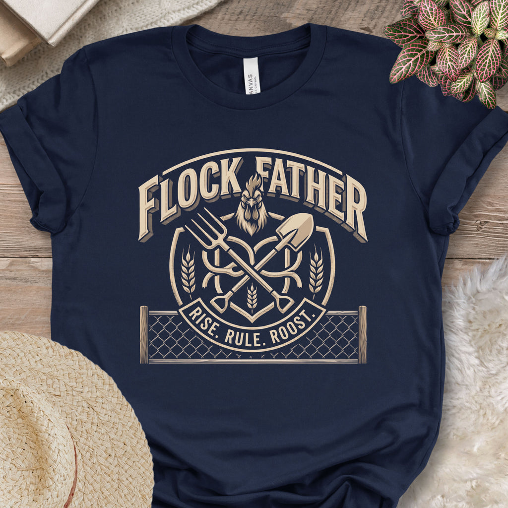 Flock Father Chicken Shirt