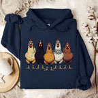 Multicolor Chicken Lineup Hoodie