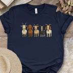Cute Cartoon Goats Farm Shirt