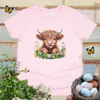 Kids Floral Baby Cow Tee