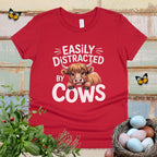Kids Easily Distracted by Cows Tee