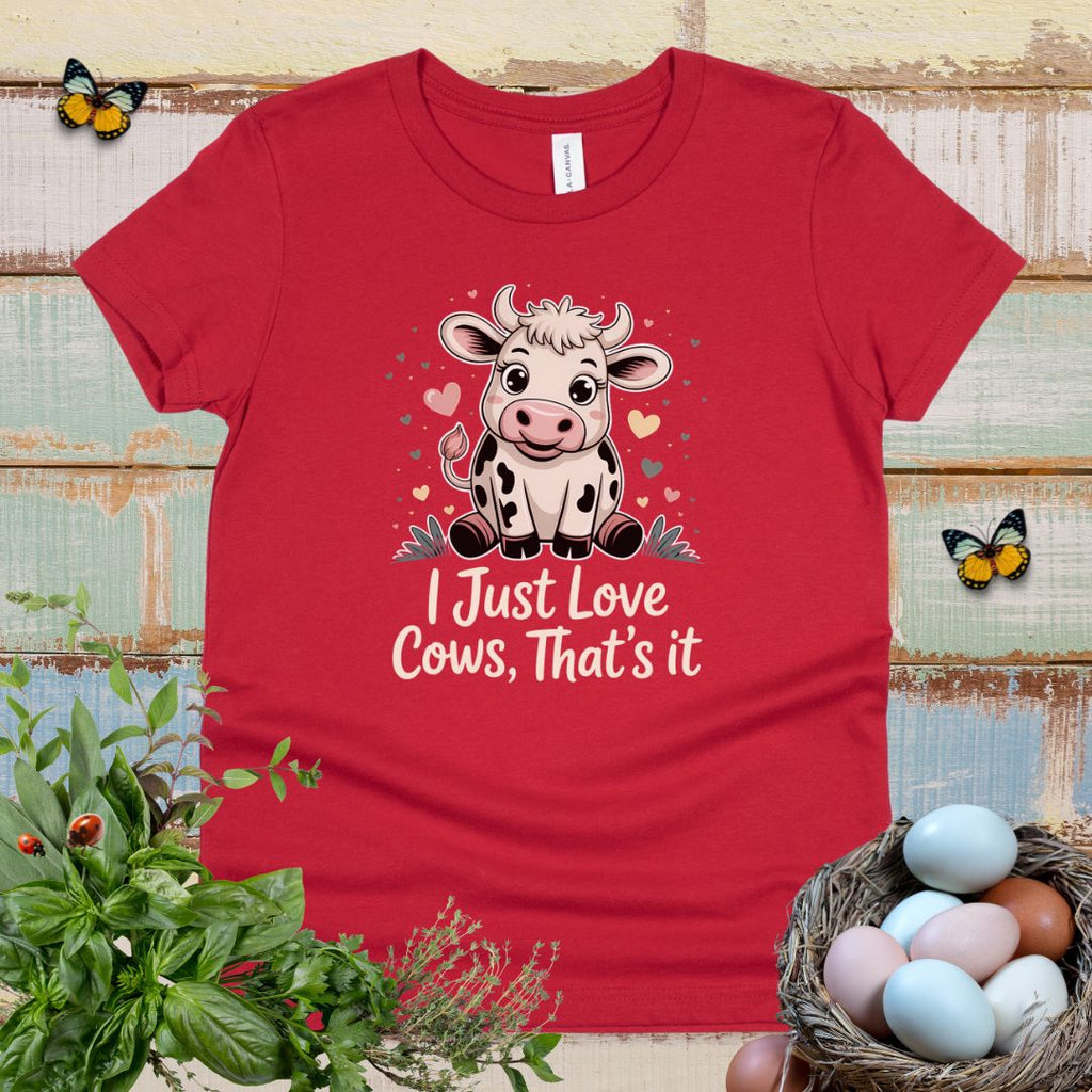 Kids "I Just Love Cows" Tee