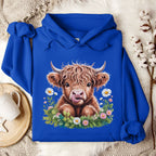 Floral Baby Cow Hoodie