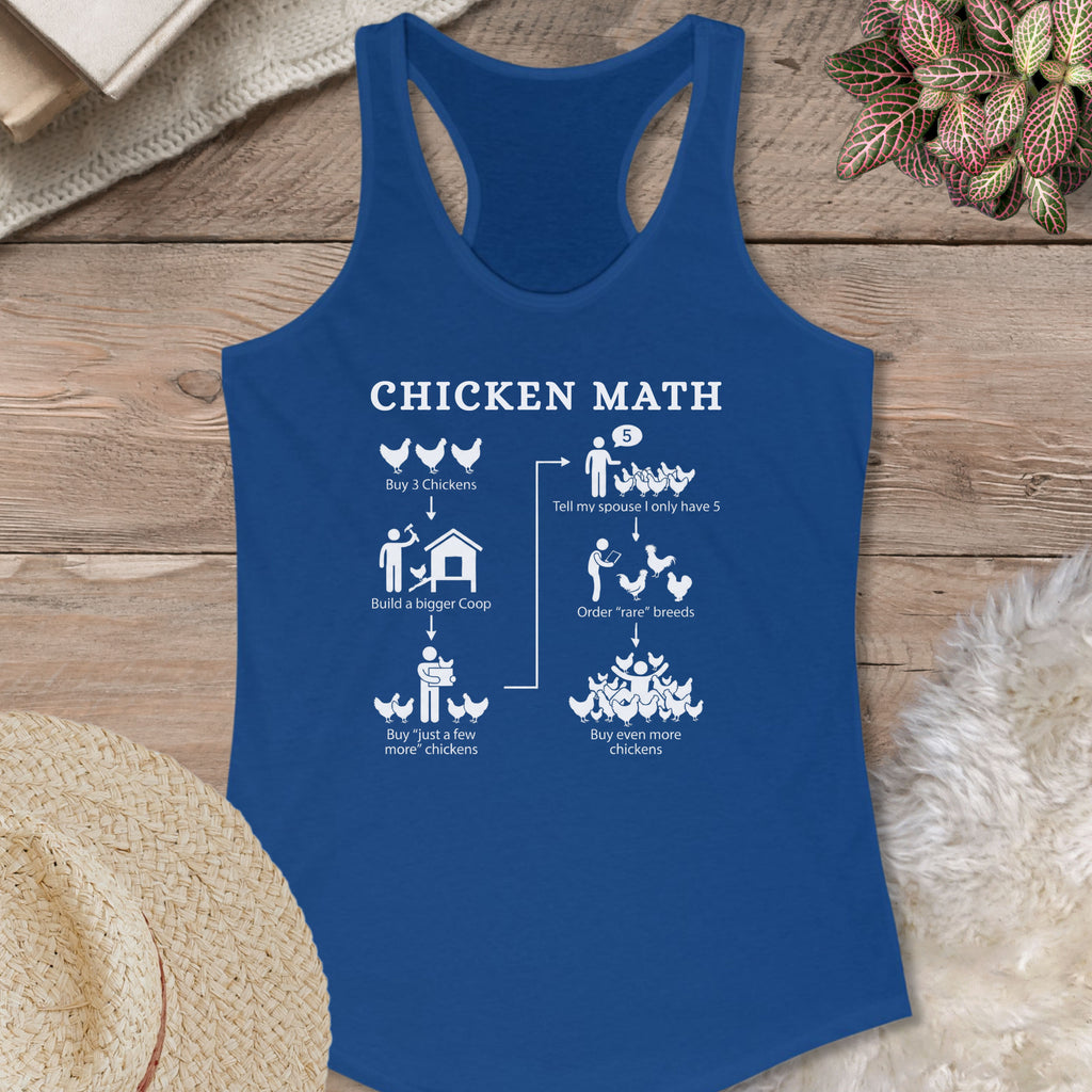 Chicken Math Diagram Tank Top