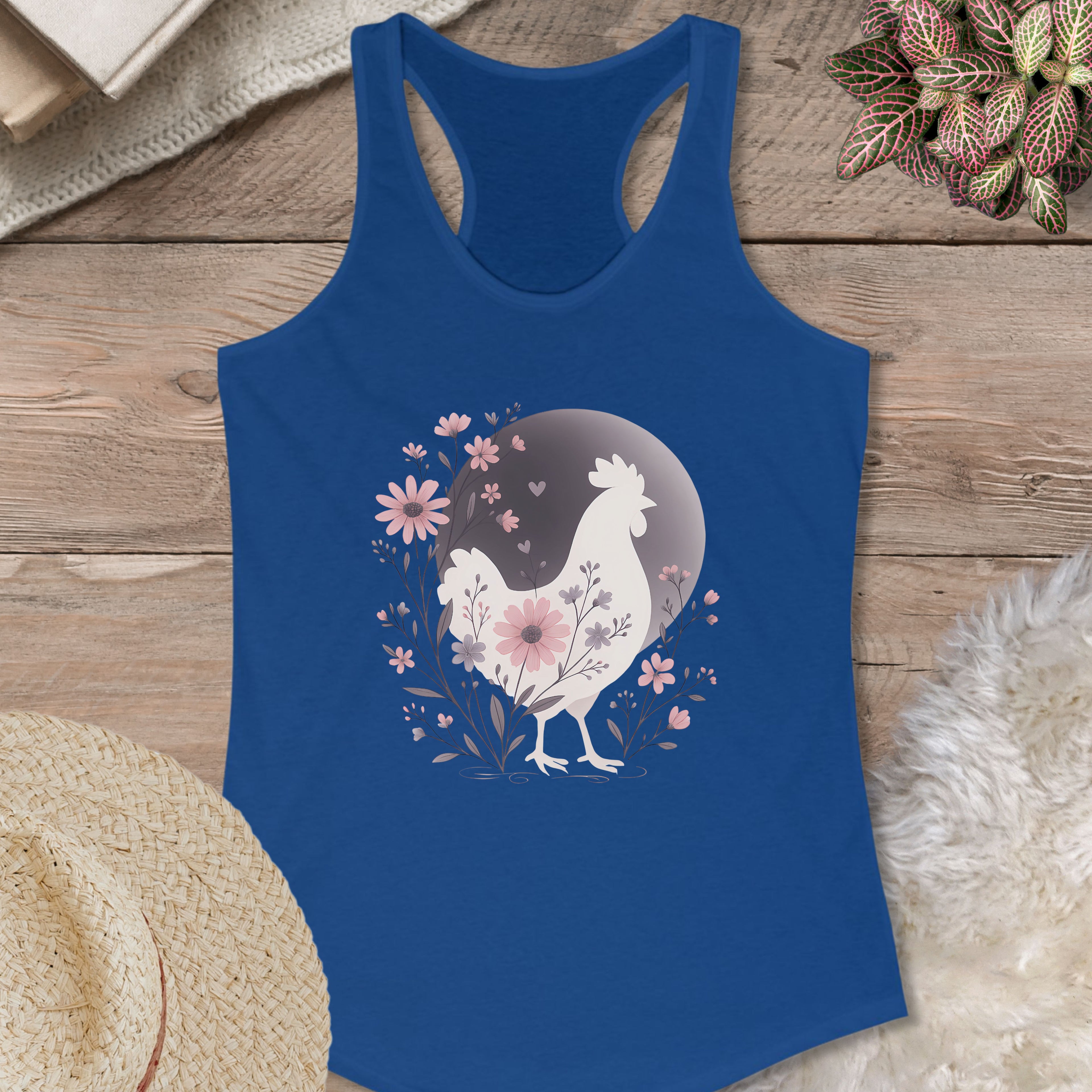 Cottagecore Chicken Silhouette Tank Top
