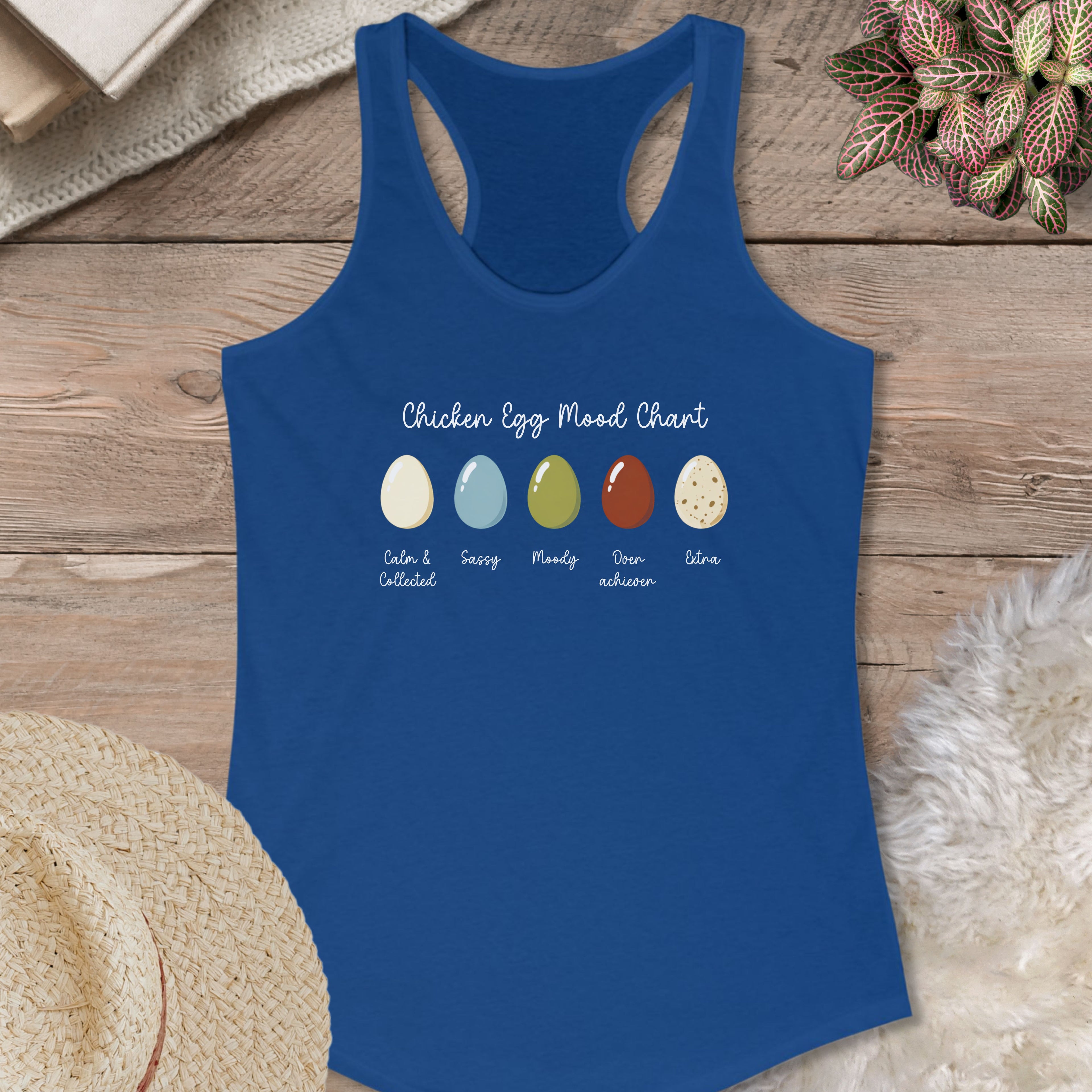 Chicken Egg Mood Tank Top