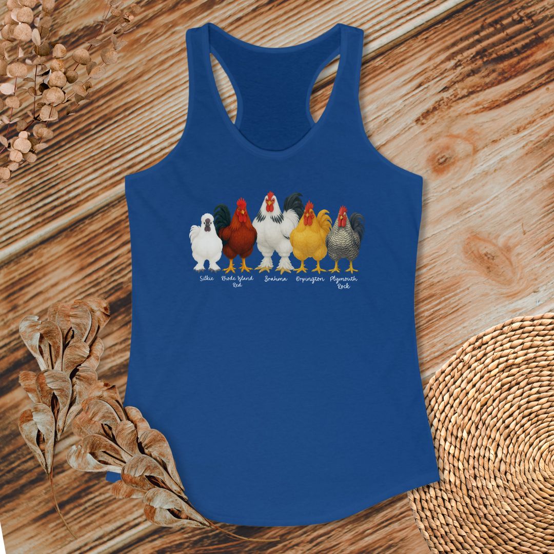Rooster Roster Chicken Tank Top