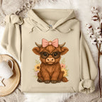 Highland Cow in Sunglasses Tee Hoodie