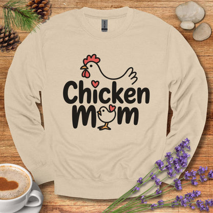 Chicken Mom Sweatshirt – Cute Farm Animal Pullover Gift for Poultry Moms & Backyard Chicken Keepers