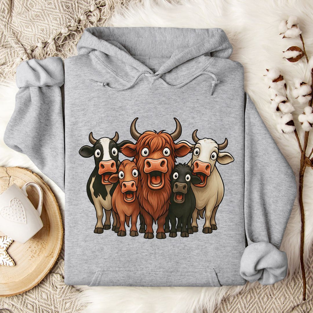 Funny Cow Lineup Hoodie