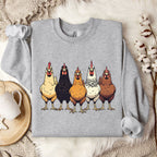 Multicolor Chicken Lineup Crewneck