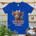 Kids "Just a Girl Who Loves Cows" Tee