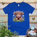 Kids Floral Baby Cow Tee