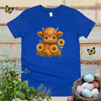 Kids Sunflower Cow Tee