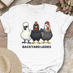 Backyard Hen Trio Illustration T-Shirt