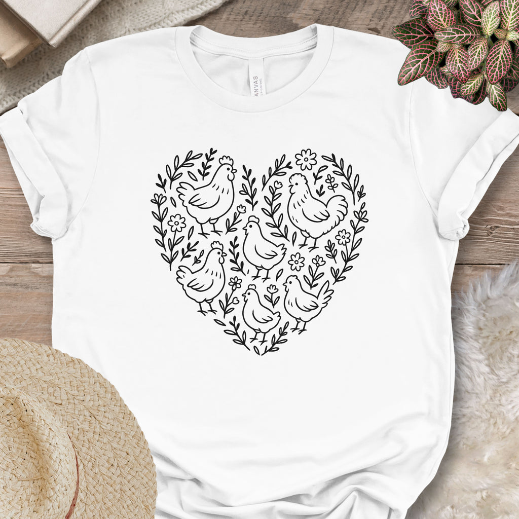Chicken Heart Floral Tee