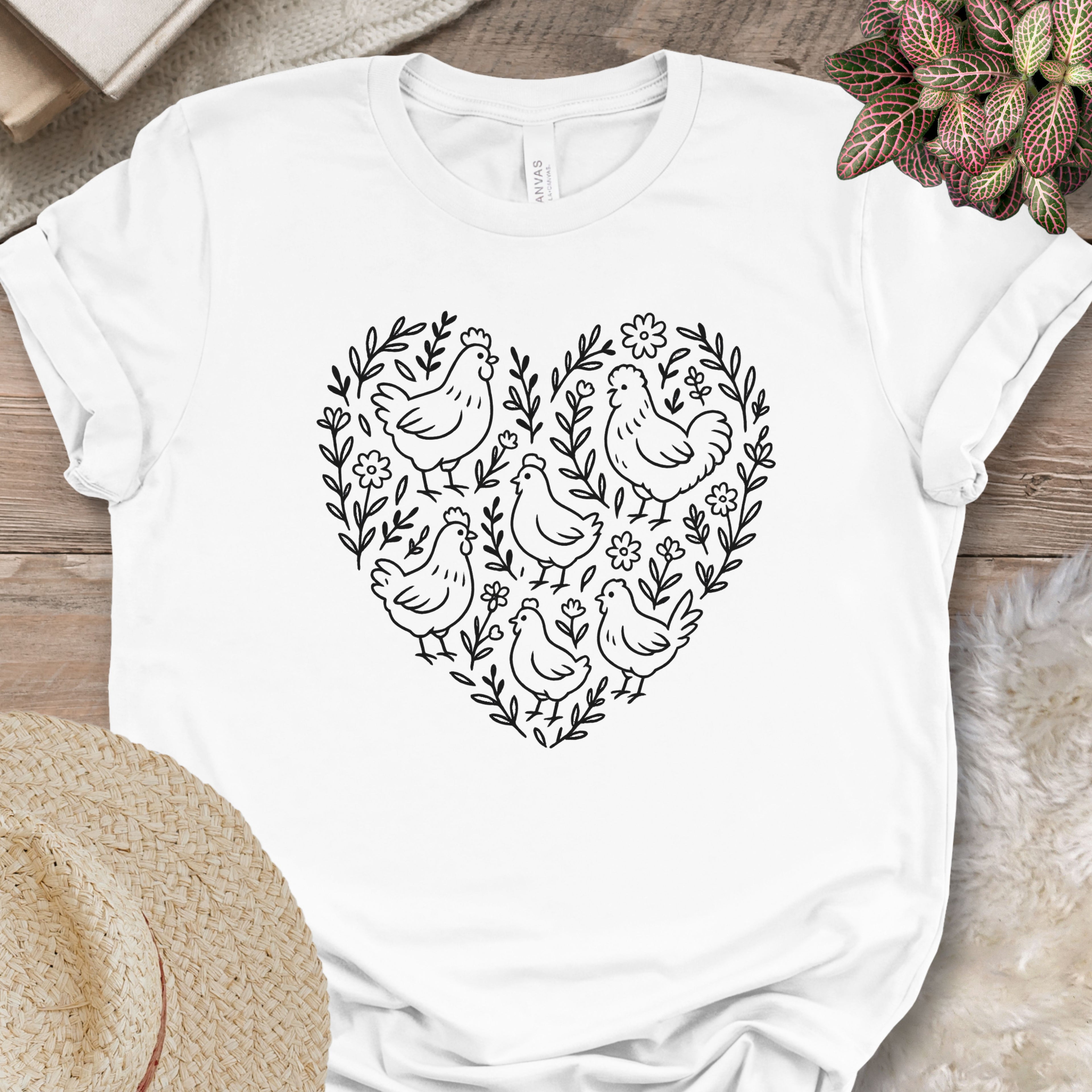 Chicken Heart Floral Tee