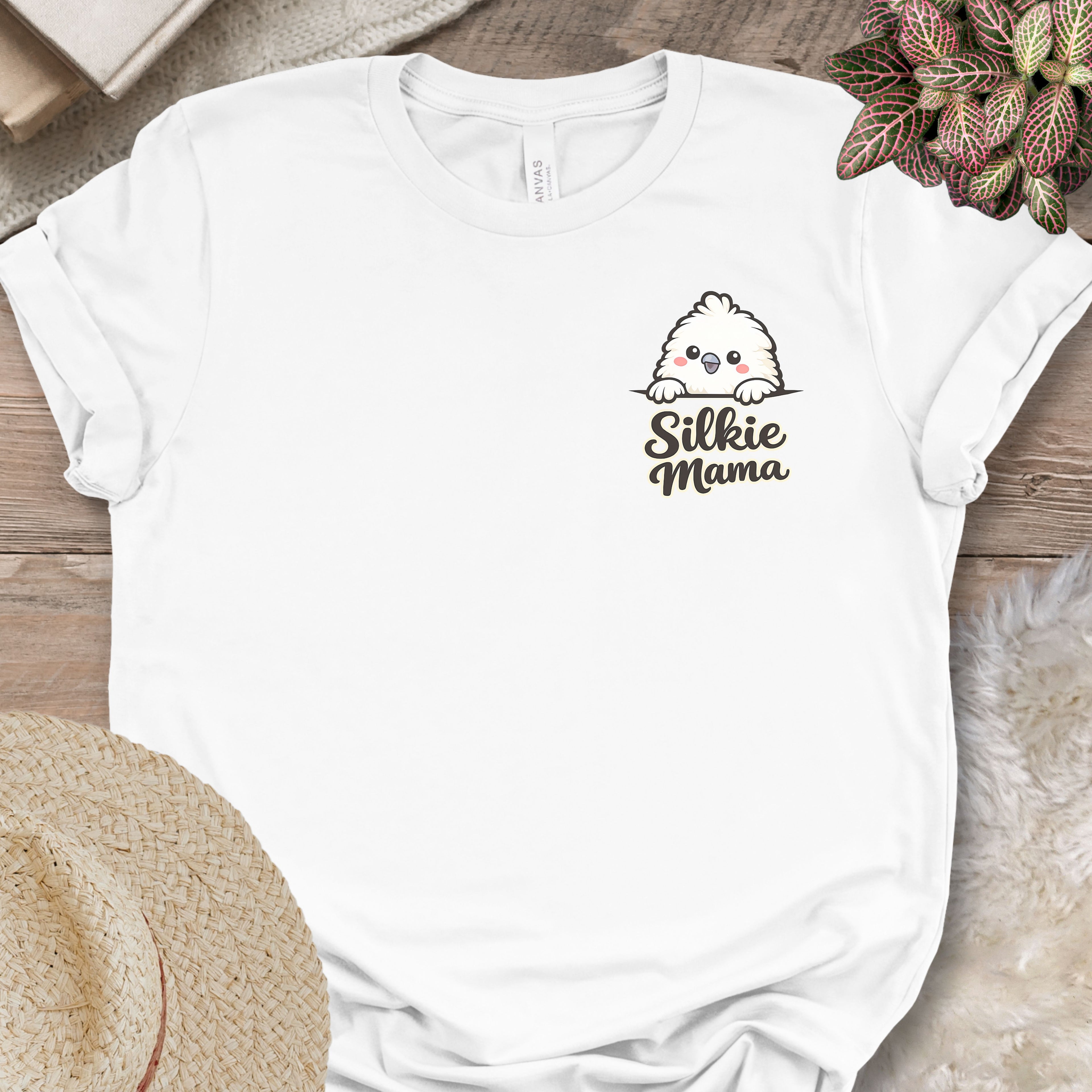 Silkie Mama Chest Print T-Shirt
