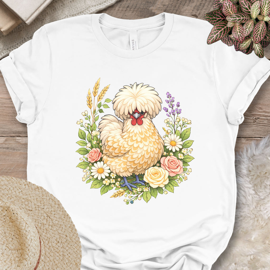 Polish Chicken Floral T-Shirt