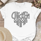 Retro Block Letter Chicken Mama Shirt