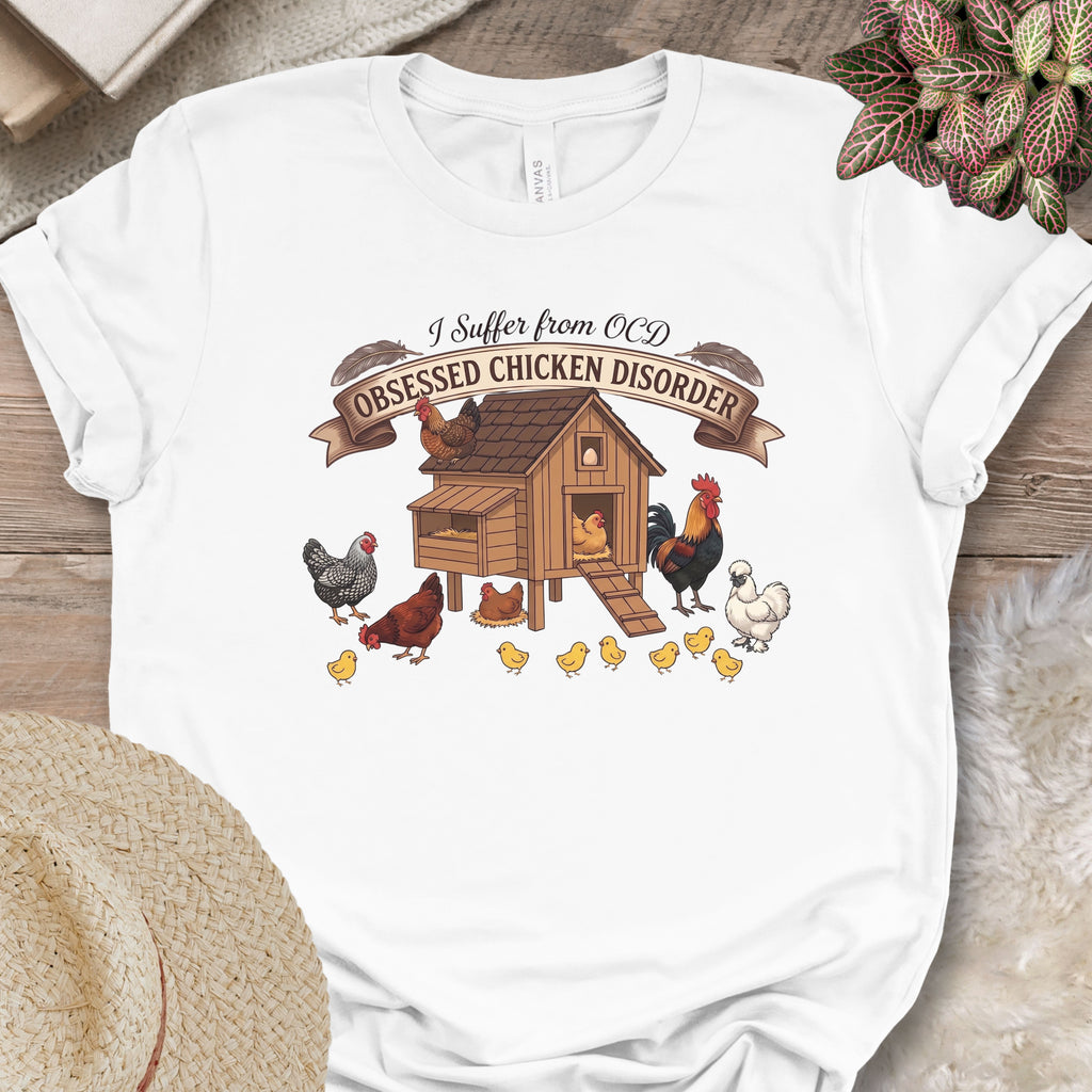 Chicken Coop Obsession Humor T-Shirt