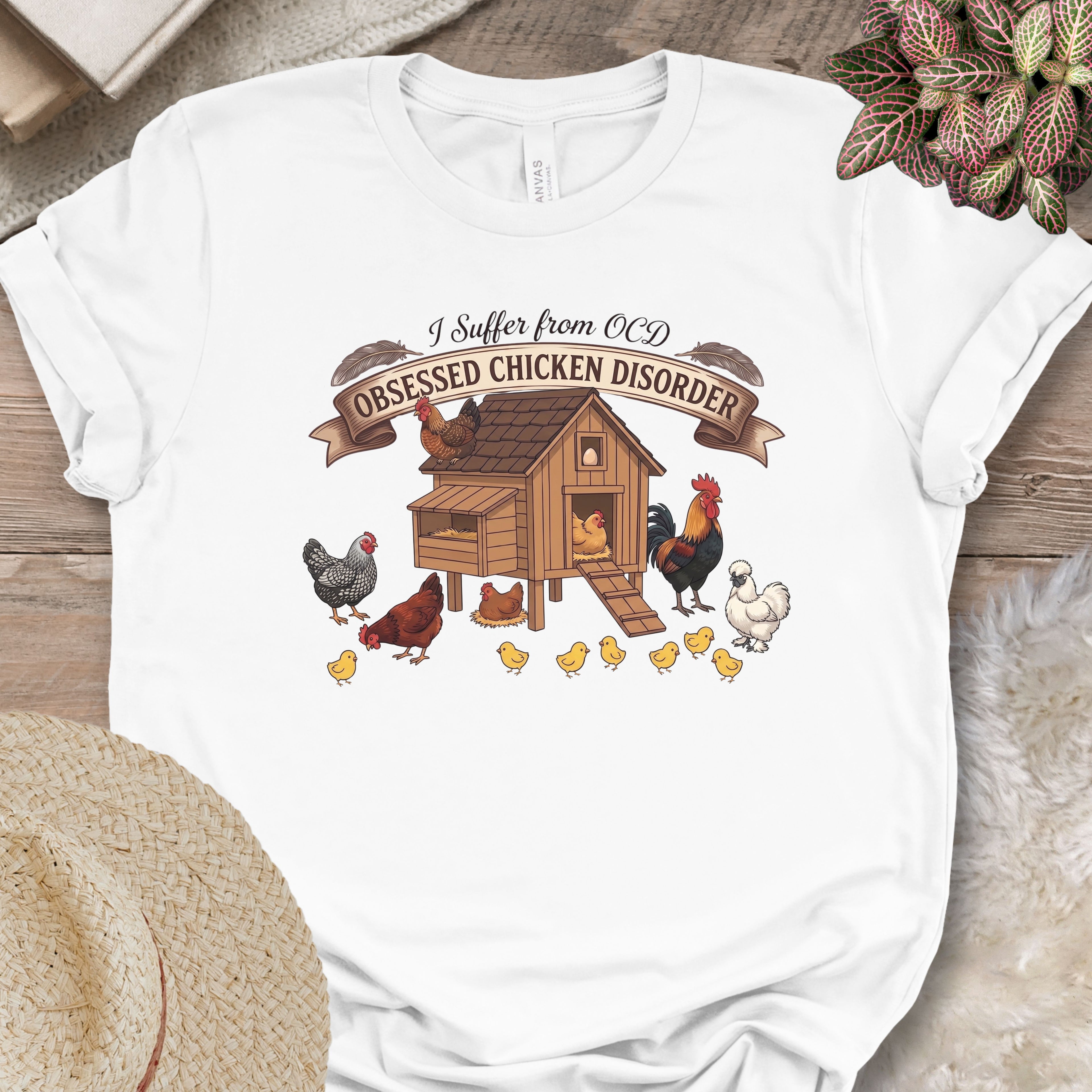Chicken Coop Obsession Humor T-Shirt