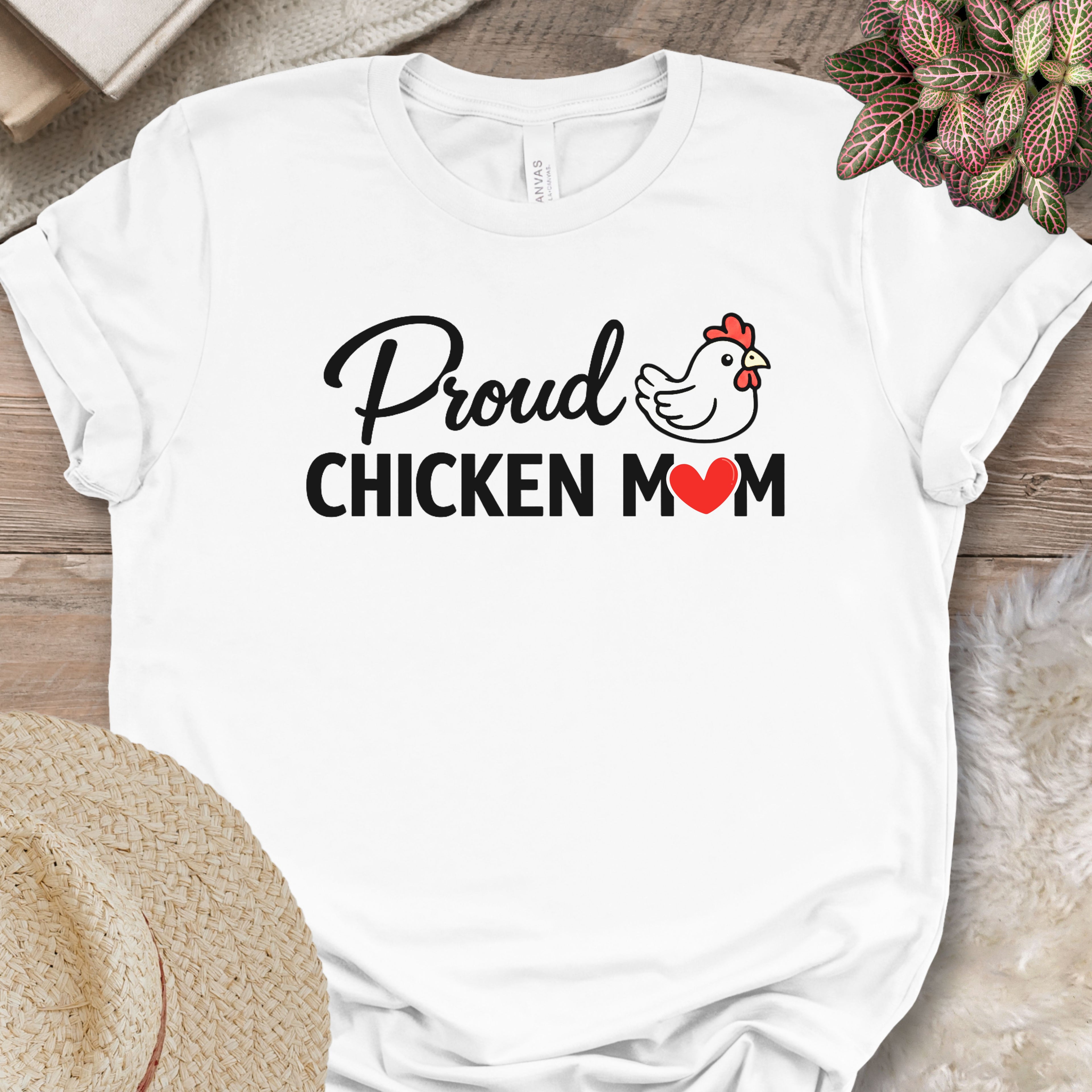 Proud Backyard Hen Mom Tee