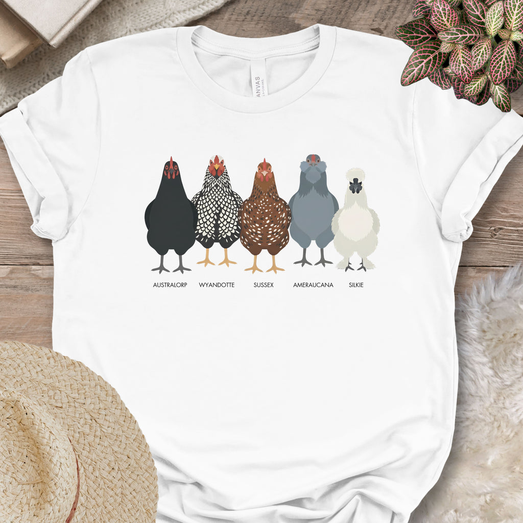 Backyard Chicken Breeds Tee (B)