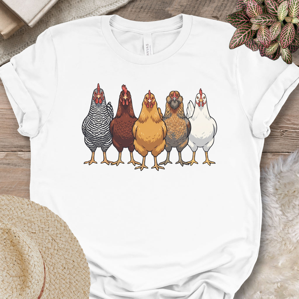Heritage Chicken Breeds Lineup Shirt
