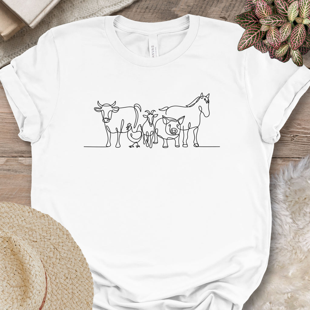 Farm Animal Minimalist Tee