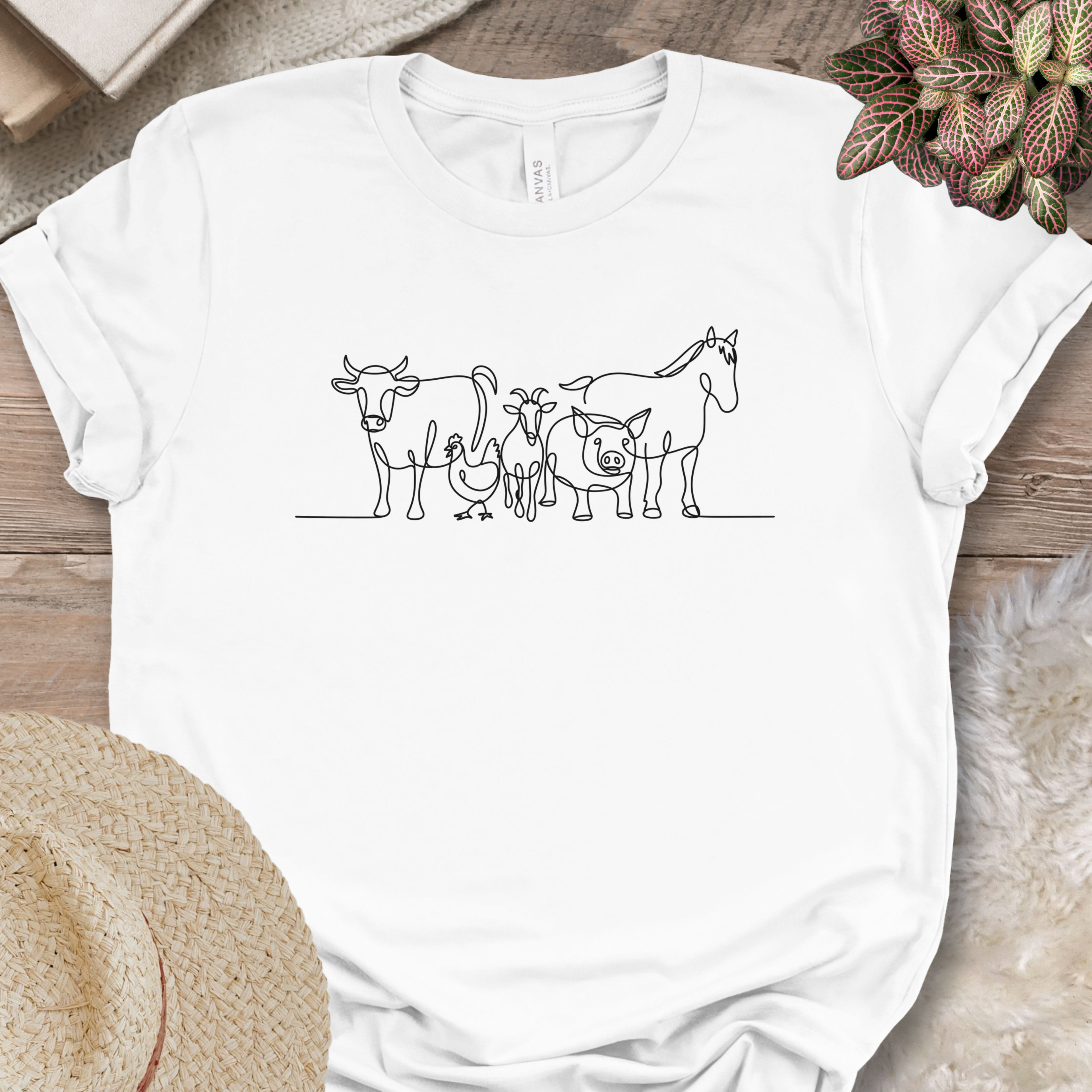 Farm Animal Minimalist Tee