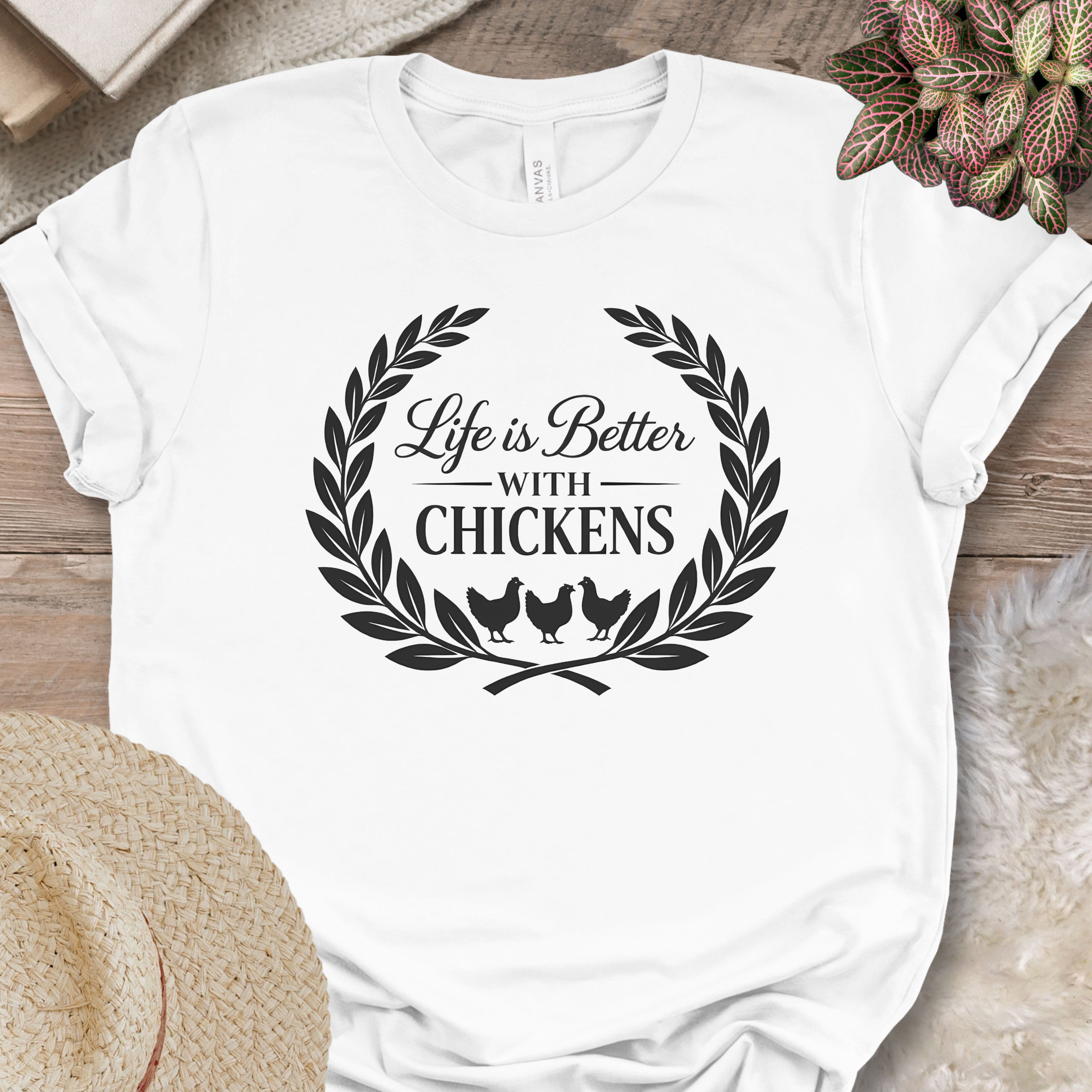 Rustic Poultry Lifestyle Crest T-Shirt