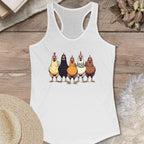 Colorful Chicken Lineup Tank Top