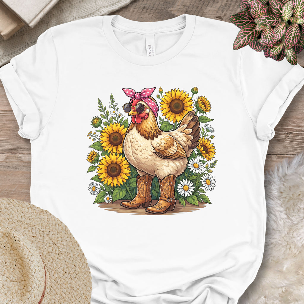 Sunflower Chicken Graphic Shirt