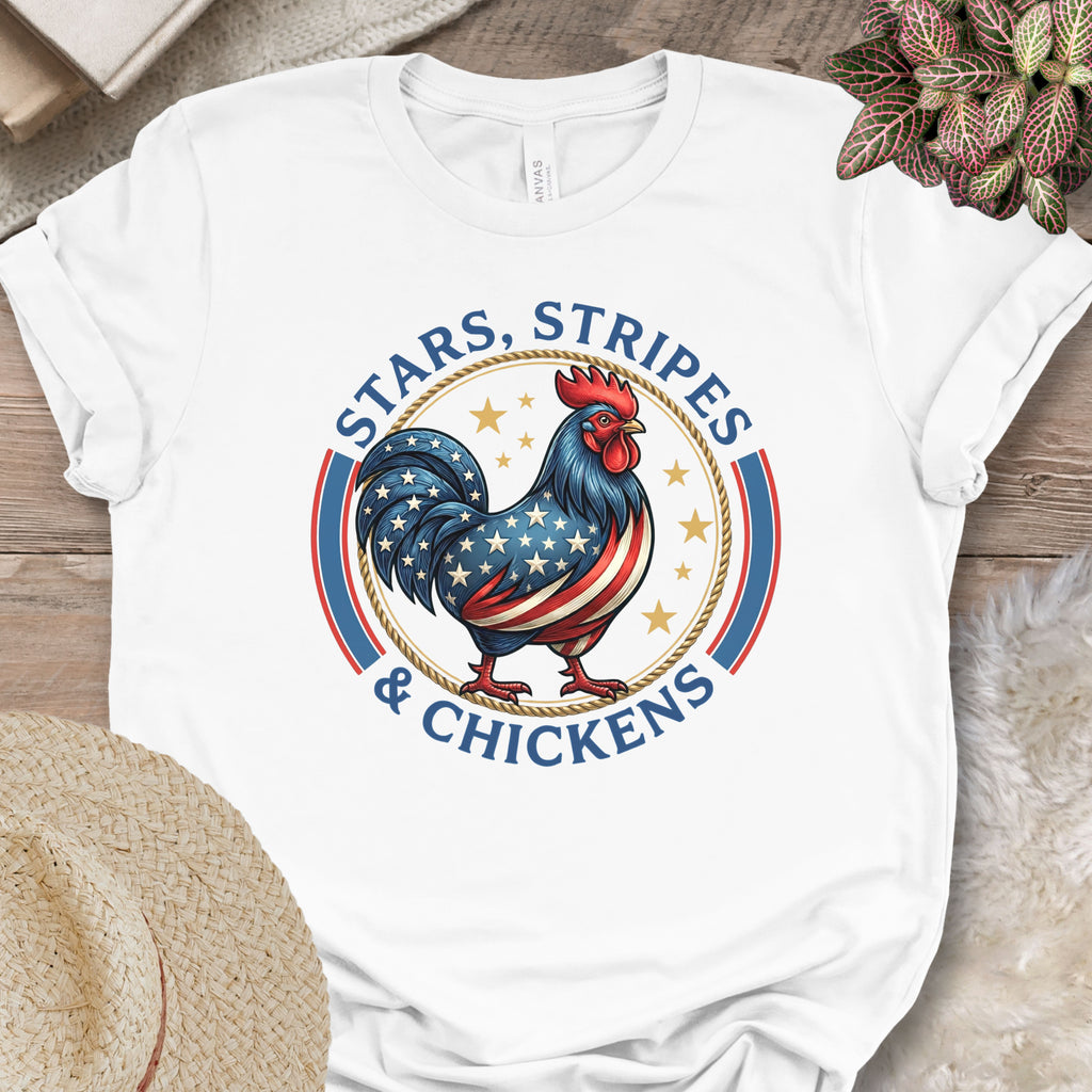Patriotic Chicken Americana T-Shirt
