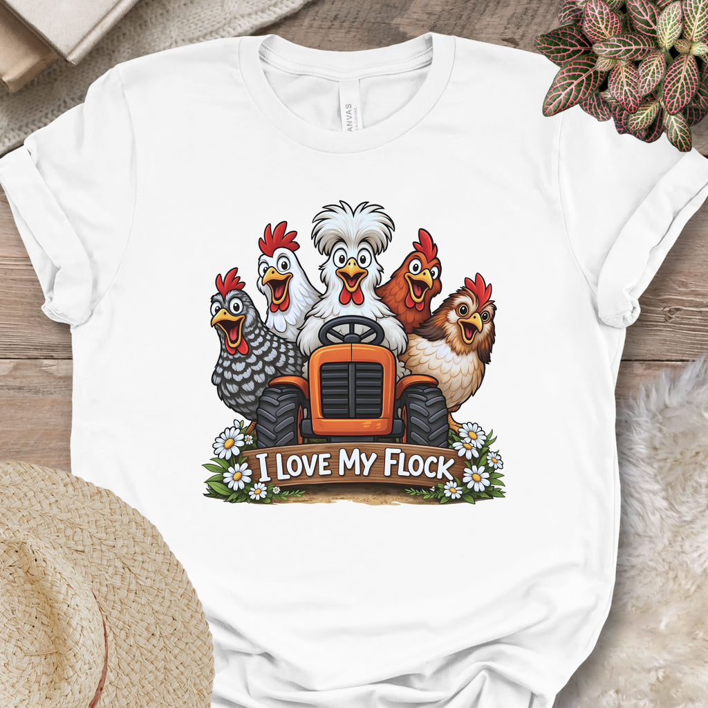 Tractor Chicken Flock Tee