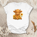 Sunflowers Cow Tee