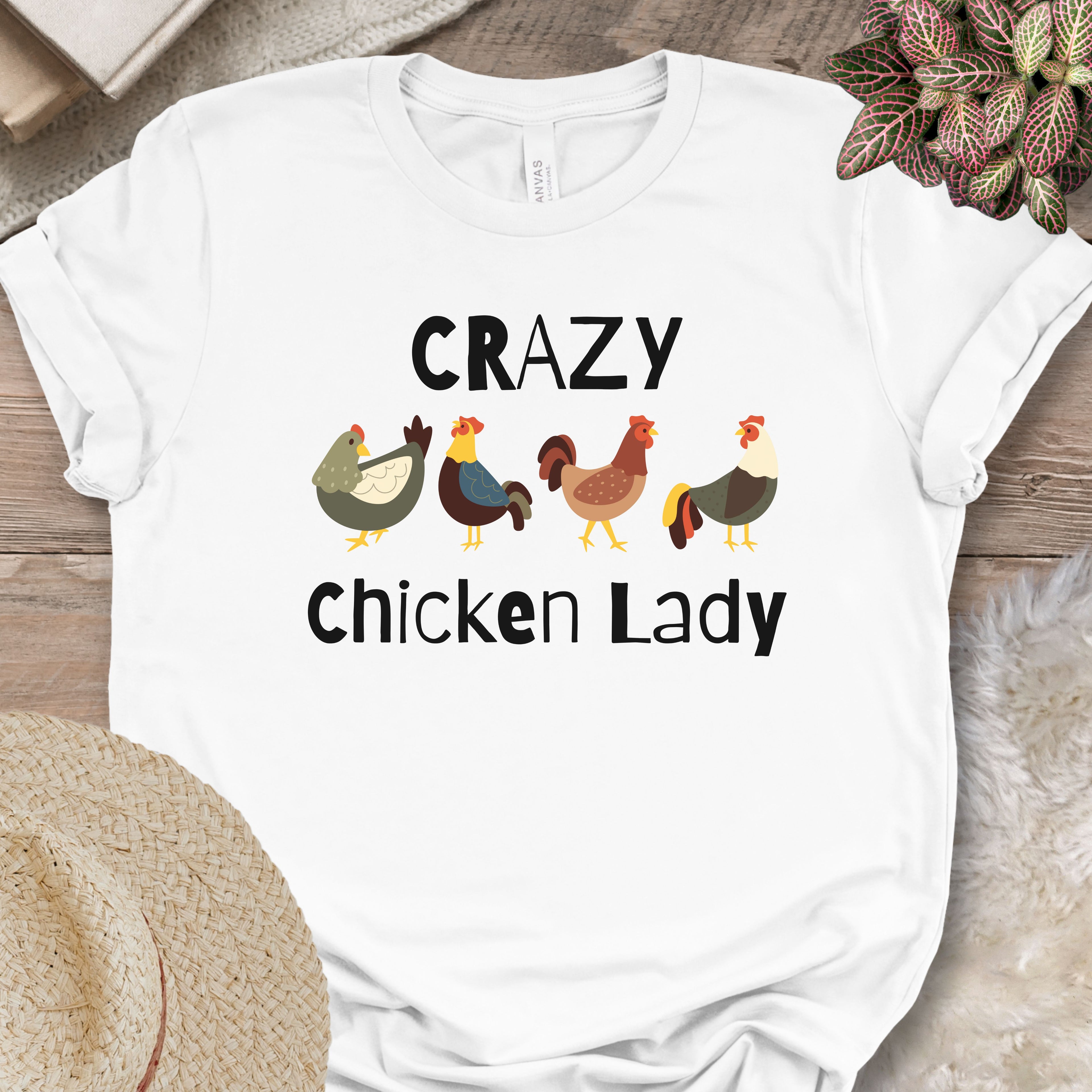 Crazy Chicken Lady T-shirt
