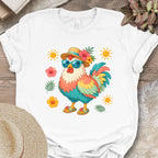 Tropical Chicken Summer Vibes T-Shirt
