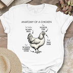 Chicken Anatomy Diagram T-Shirt