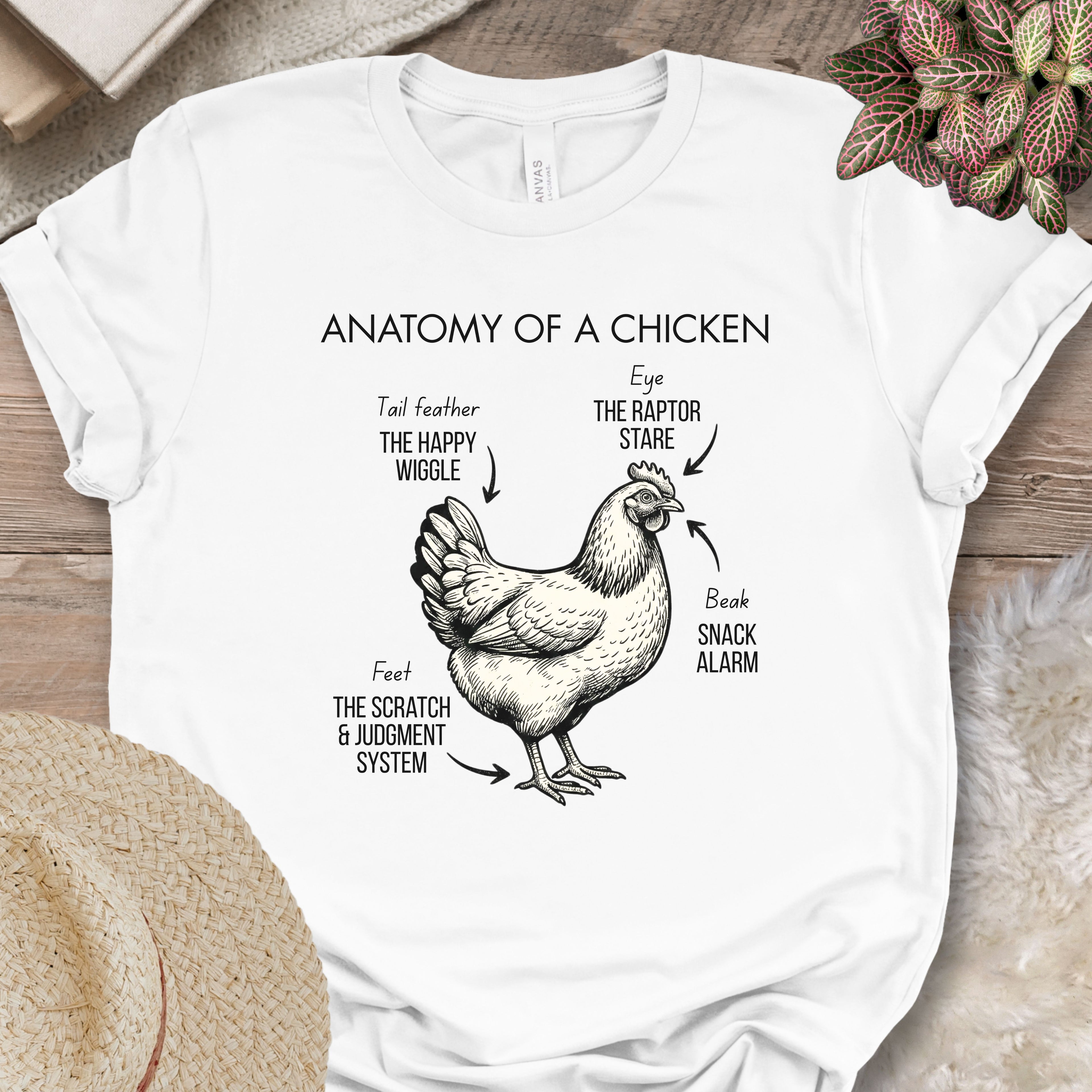 Chicken Anatomy Diagram T-Shirt