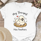 Feathered Therapist Chicken Tee