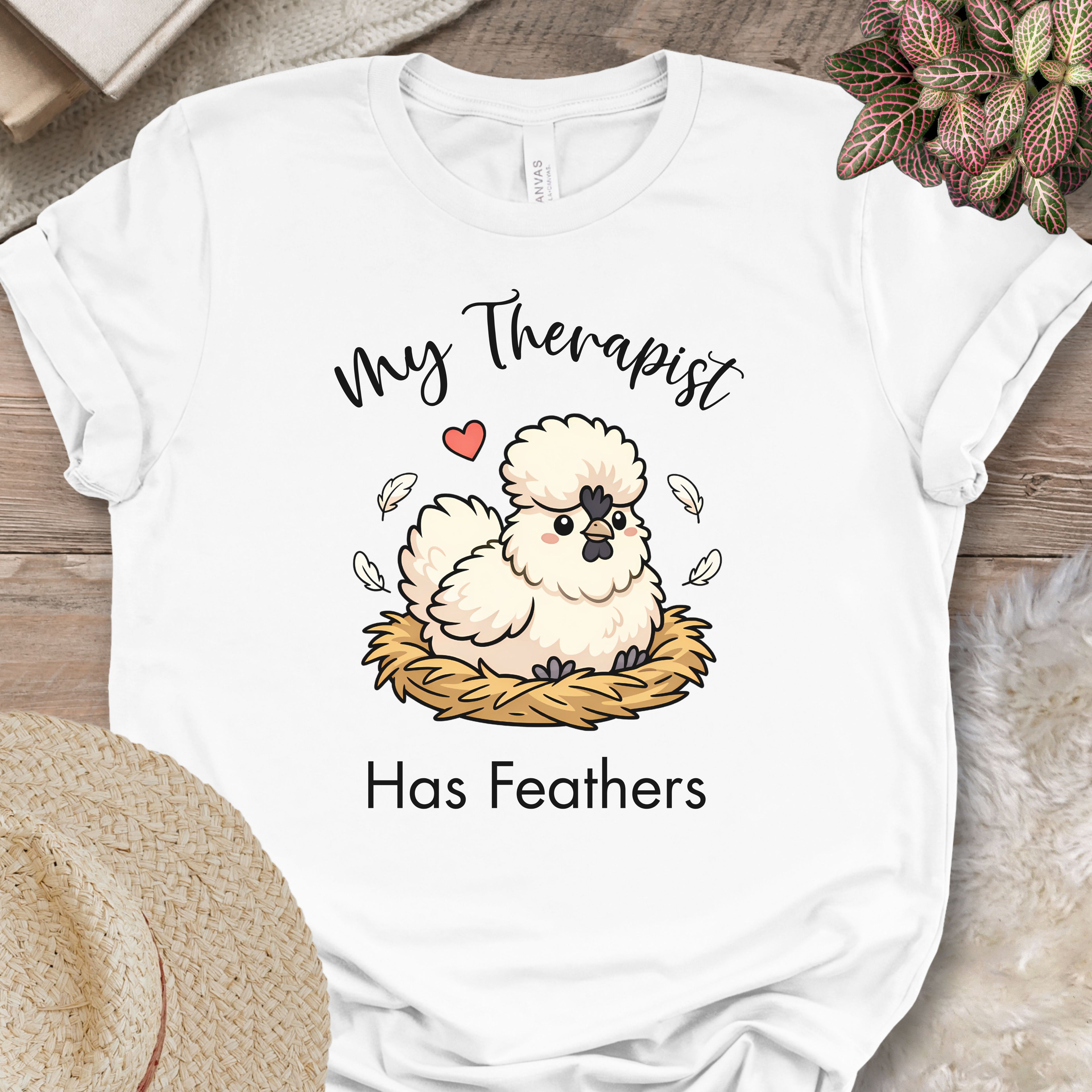 Feathered Therapist Chicken Tee