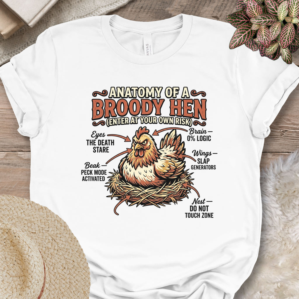 Broody Hen Anatomy T-Shirt