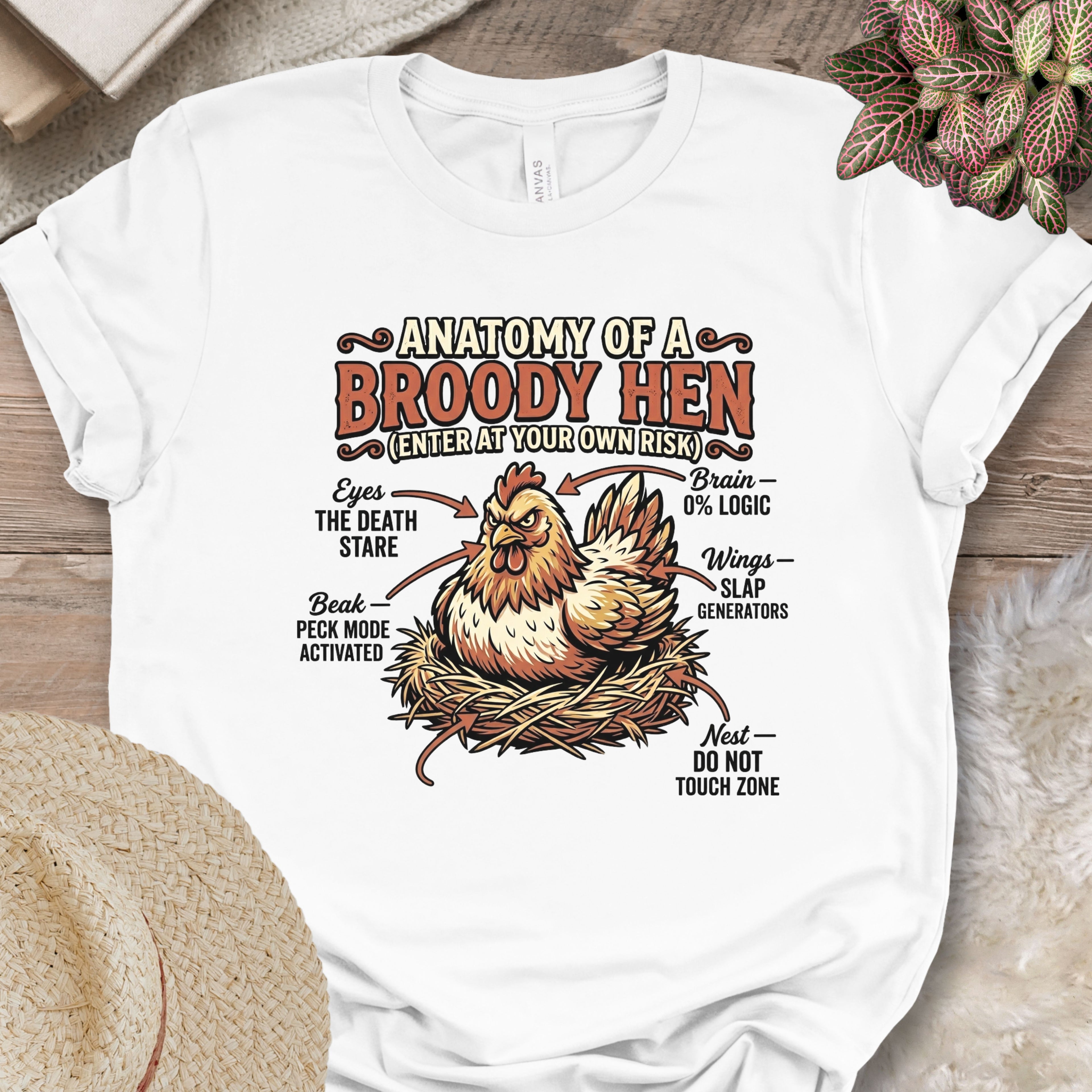 Broody Hen Anatomy T-Shirt