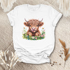 Floral Baby Cow Tee